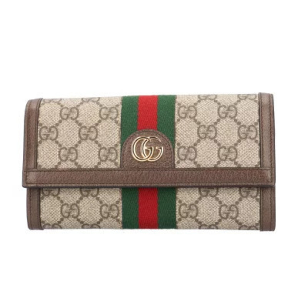 Gucci Ophidia Long Wallet GG Supreme Canvas